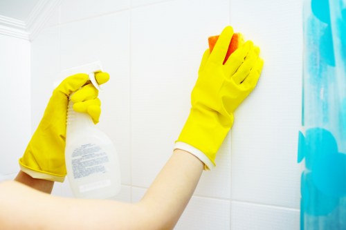 Clean carpet improving indoor air quality in a home
