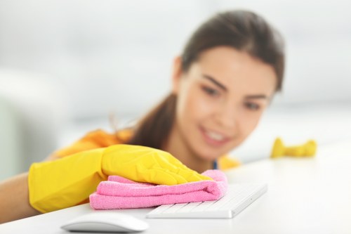Spot cleaning stains on a mattress surface